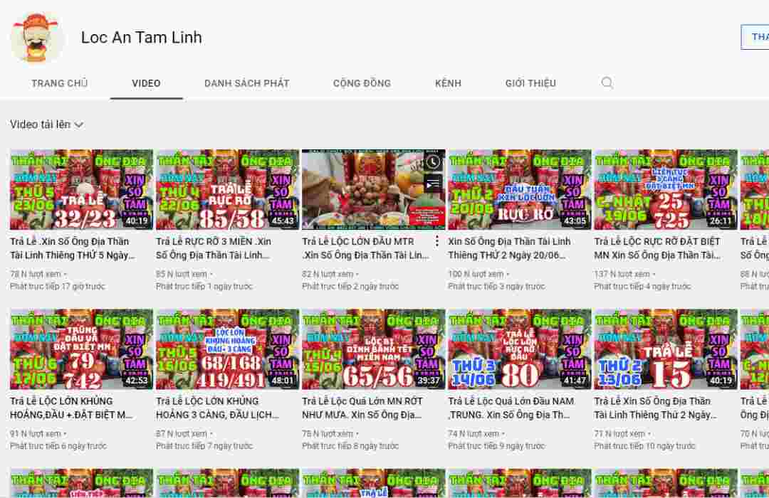 Kênh youtube Lộc an có những nội dung gì?