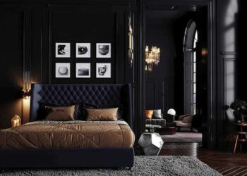 Thiết kế phòng ngủ màu đen