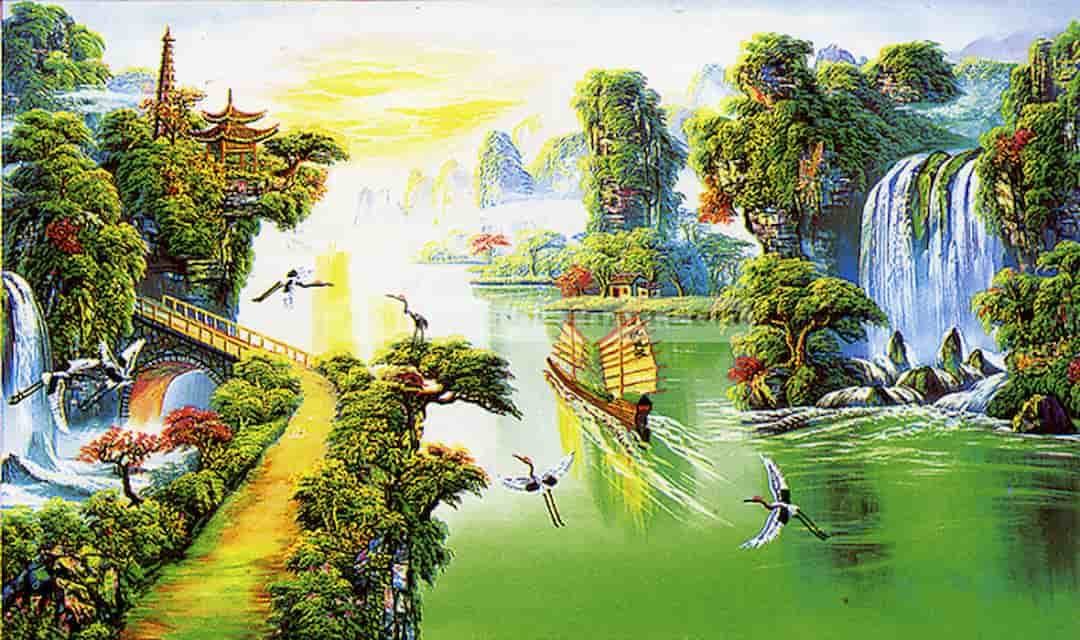 Tranh phong thủy người mệnh thủy