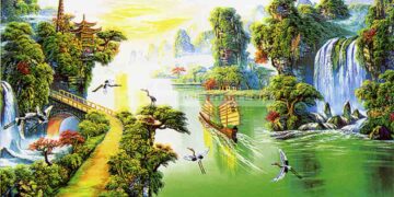 Tranh phong thủy người mệnh thủy